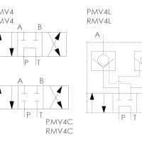 Hi force dim draw system components Directional control valves PMV4