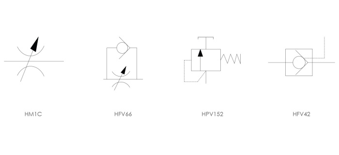 Hi force dim draw system components flow control valves