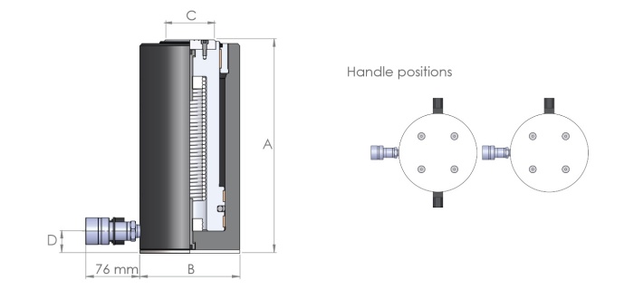 Hi force dim draw cylinders HAS