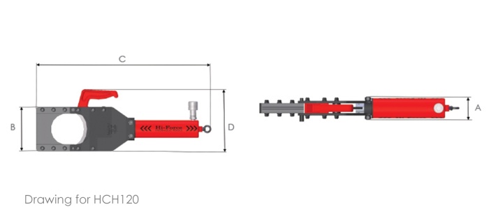 Hi force dim draw crimpers cutters HCH120