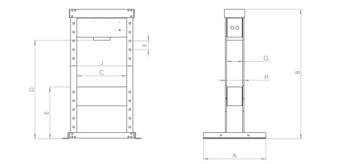 Hi force dim draw presses HPF
