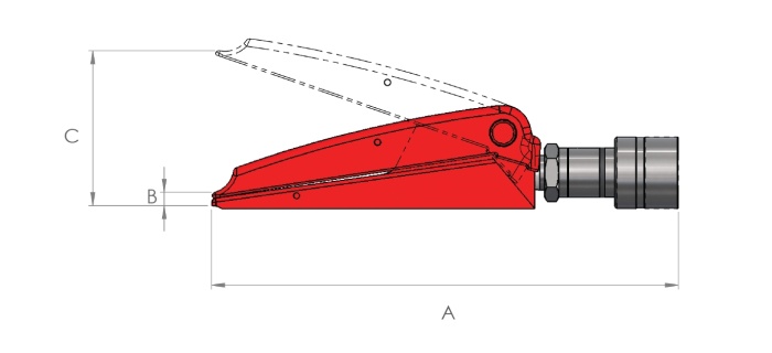Hi force dim draw flange spreaders JS