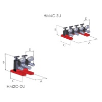 Hi force dim draw system components controlled manifolds