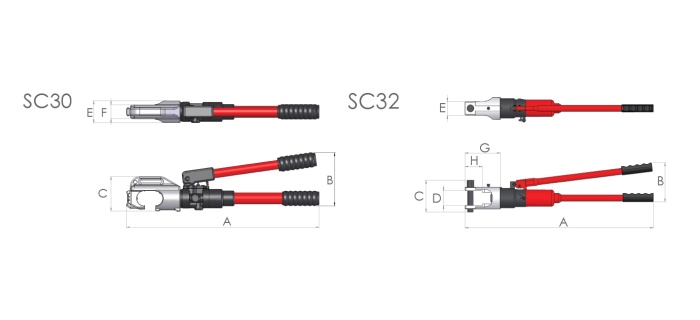 Hi force dim draw crimpers cutters SC 30 32